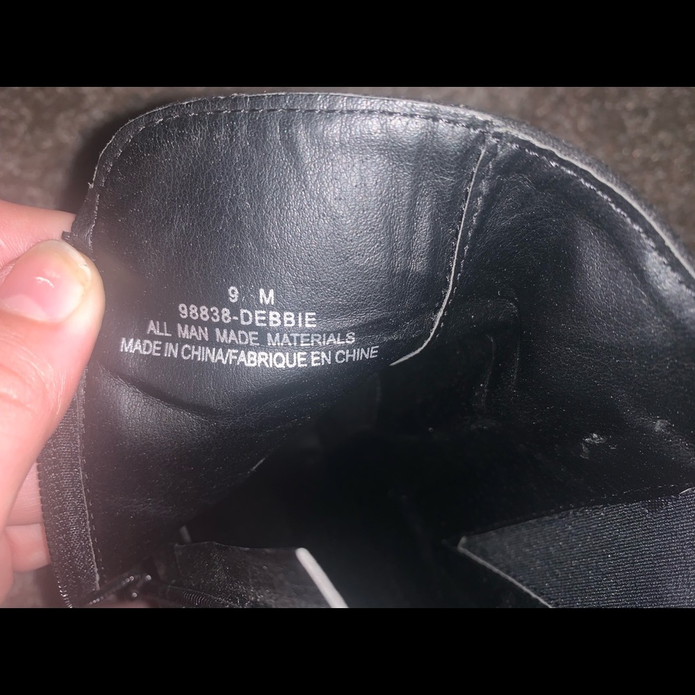Debbie Snake Skin / Suede Black Heal - Picture 4 of 5